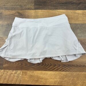 Lululemon Pace Rival‎ Skirt Gray Pleated Active Athletic Size 8